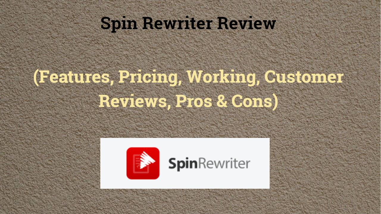 Spin Rewriter - Featured Image