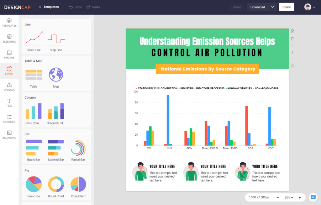 Add Graphics or Modules - DesignCap Review